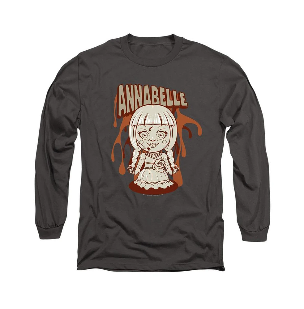 Annabelle Men's Illustration Long Sleeve Adult Tee / T-Shirt