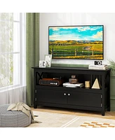 Gouun Tv Stand Entertainment Center with Charging Station for TVs up to 50 Inch