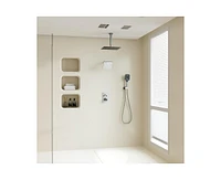 Casainc Rainfall Symphony 3-Function Dual Shower Head Thermostatic System with 3 Sprays Handheld