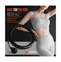 Squatz Detachable Digital Hula-Hoop and Elastic Resistance Ring Set for Home Workouts