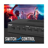 Pyle 8-Ch. High Power Stereo Speaker Selector with Volume Control