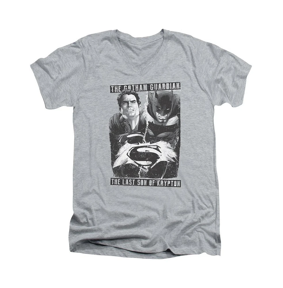 Batman V Superman Men's Guardian Son Short Sleeve Adult Neck Premium Cotton Tee / T-Shirt