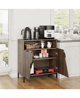 gaomon Storage Cabinet with Doors and Shelves Sideboard for Living Room