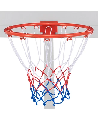 Kuyotq 18 Inch Basketball Rim Goal Replacement with All Weather Net and Mounting Hardware