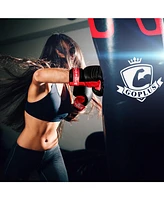 Kuyotq 56 Lbs Filled Punching Bag Set with Boxing Gloves