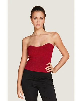 Crescent Women's Rey Lurex Corset Top