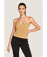 Crescent Women's Rey Lurex Corset Top