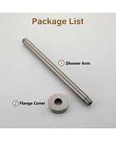 Casainc Round Shower Arm with Flange Cover