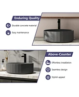 Casainc Circular Vessel Bathroom Sink