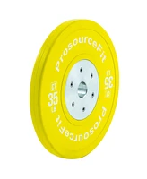 ProsourceFit Color Training Bumper Plate 35 lb, Yellow