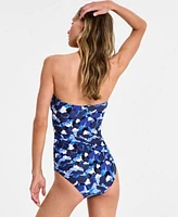 Michael Michael Kors Womens Shirred Halter Tankini Top Classic Bikini Bottoms