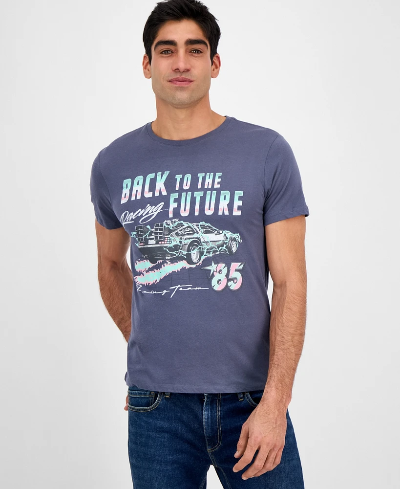 Tai Apparel Men's Back To The Future Relaxed-Fit Graphic T-Shirt