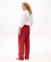 Tommy Hilfiger Women's Th x Sofia Richie Grainge Wide Leg Pants