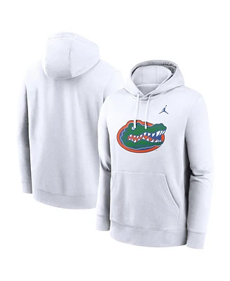 Jordan Men's White Florida Gators Primetime Evergreen Club Fleece Pullover Hoodie