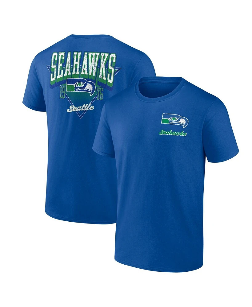 Fanatics Men's Royal Seattle Seahawks Never Over T-Shirt