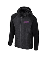 Colosseum Men's Black Lsu Tigers Block The Sun Full-Zip Hooded Jacket