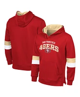 G-Ill Sports By Carl Banks Men's Scarlet/Gold San Francisco 49ers Adaptive Faceoff Pullover Hoodie