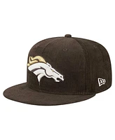 New Era Men's Brown Denver Broncos Choco Cord 59FIFTY Fitted Hat