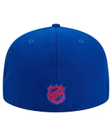 New Era Men's Blue York Rangers Core 59FIFTY Fitted Hat