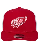 New Era Men's Red/White Detroit Red Wings Core Trucker 9SEVENTY Stretch-Snap Hat