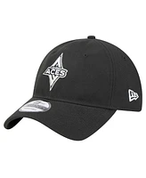 New Era Men's and Women's Black Las Vegas Aces Core Logo 9TWENTY Adjustable Hat