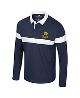 Colosseum Men's Navy Notre Dame Fighting Irish Too Cool For School Long Sleeve Polo