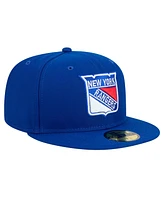 New Era Men's Blue York Rangers Core 59FIFTY Fitted Hat