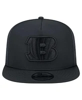 New Era Men's Black Cincinnati Bengals Hydro A-Frame 9FIFTY Snapback Hat