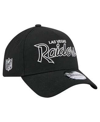 New Era Men's Black Las Vegas Raiders Smith 9FORTY Adjustable hat