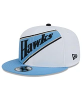 New Era Men's White/Light Blue Atlanta Hawks 2024/25 City Edition 9FIFTY Snapback Hat