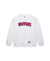 Mitchell & Ness Men's White Golden State Warriors Nights Pullover Sweatshirt