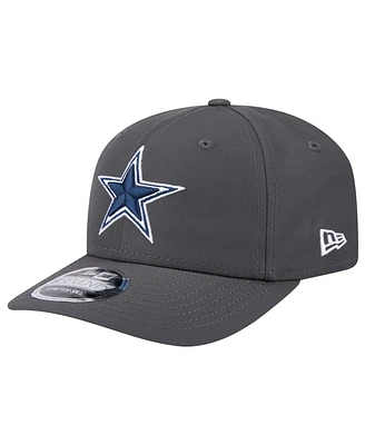 New Era Men's Graphite Dallas Cowboys Main 9SEVENTY Stretch-Snap Hat