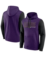 Fanatics Men's Purple Baltimore Ravens Big Tall Outline Pullover Hoodie