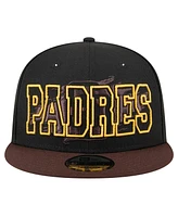 New Era Men's Black San Diego Padres Splatter 9FIFTY Snapback Hat