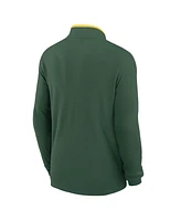 Nike Men's Green Baylor Bears Coaches Courtside Basketball Victory Performance Quarter-Zip Top