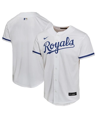 Nike Big Boys and Girls White Kansas City Royals Home Game Jersey