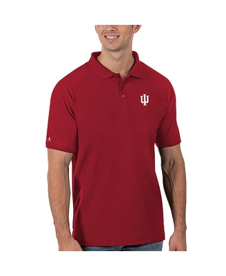 Antigua Men's Crimson Indiana Hoosiers Legacy Pique Polo