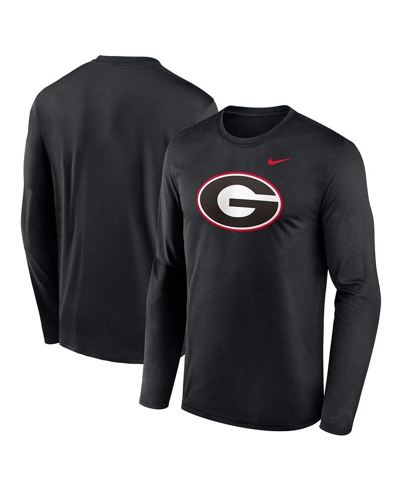 Nike Men's Georgia Bulldogs Primetime Primary Legend Long Sleeve T-Shirt