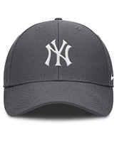 Nike Men's Gray New York Yankees Club Performance Adjustable Hat