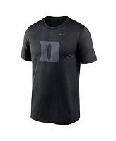 Nike Men's Black Duke Blue Devils Color Pop Logo Legend T-Shirt