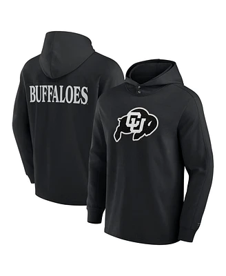 Fanatics Men's Black Colorado Buffaloes Blaze Tri-Blend Pullover Hoodie