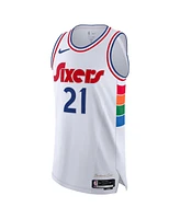 Nike Men's Joel Embiid White Philadelphia 76ers 2024/25 Authentic Player Jersey - City Edition