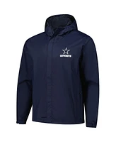 Dunbrooke Men's Navy Dallas Cowboys Tropic Waterproof Packable Full-Zip Hoodie Jacket