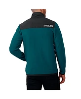 Fanatics Men's Kelly Green Philadelphia Eagles Color Block Polar Fleece Full-Zip Jacket