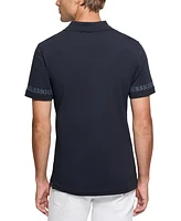 Guess Men's Nolan Relaxed-Fit Logo-Print Polo Shirt