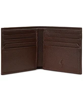 Polo Ralph Lauren Men's Pebbled Leather Billfold Wallet
