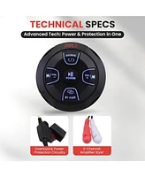 Pyle Amplified Wireless Bt Audio Controller Kit with Microphone, Waterproof