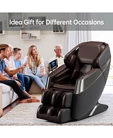 Massage Chair Recliner with Zero Gravity with Full Body Air Pressure with 6 Massage Rollers