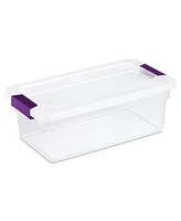 Sterilite Plastic Latching Storage Tote, 66Qt, 6 Pack & Shoe Box, 6Qt, 12 Pack