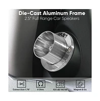 Pyle Titanium Dome Tweeter, 1.0'' Voice Coil, 100W Max, 4-Ohm, Aluminum Housing